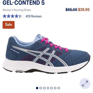 ASICS size 10 Gel-Contend 5 in Grand Shark/White